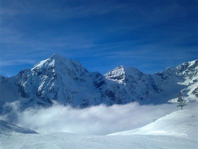 Nebeldecke, hing konstant bei ca. 2600m fest