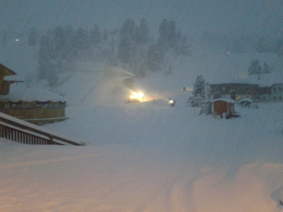 Beschneiung Samstag 23.11.2013 am Morgen