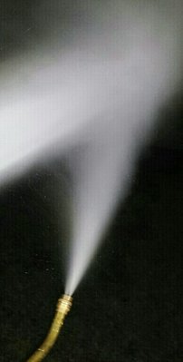 Als Nukleatodüse verwende ich ein Gloria Messing Spritzrohr mit Gloria Zerstäuberdüse 1mm.