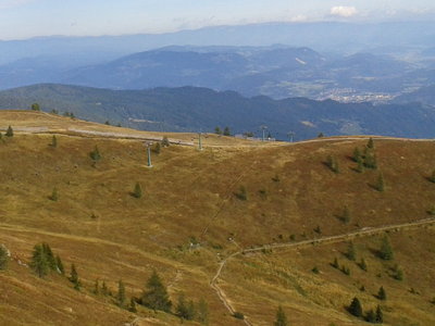 DSB Bergerbahn, eine neuere de Pretis , die Stützenschäfte wurden vom Vorgänger-ESL (de Pretis) übernommen