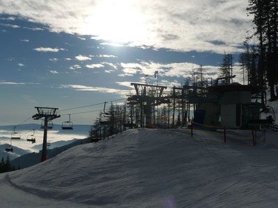 Die Bergstation der Panoramabahn.