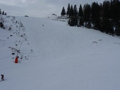 Das Sterndlgassl wurde gar nicht präpariert, ging aber trotzdem recht gut zu fahren.