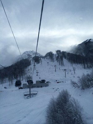 Wir kommen zum Umsteigepunkt zwischen 2. und 3. Sektion