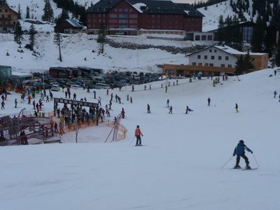 Förderband gegenüber des Almliftes.