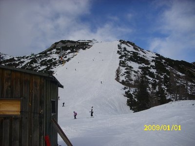 Wieder beim Mitterstein SL. Hier, wo ich stehe, müsste die Kurve gestanden haben.