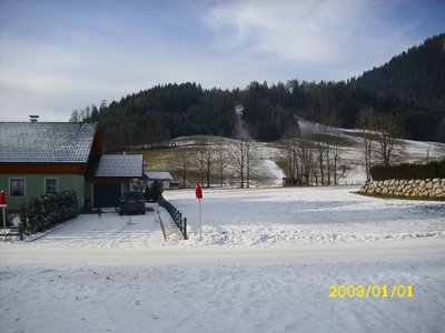 Auf der Brücke mit Blick nach vorne.