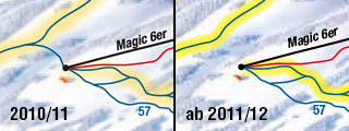 Verbindung Magic 6er - Saalbach Ort