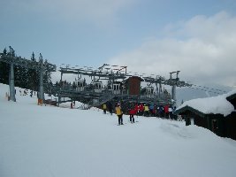 Die Mittelstation der 4x5x15GUB &amp;quot;Gipfelbahn Hochwurzen&amp;quot;.