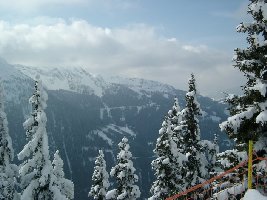 Blick zur Reiteralm vom Hochwurzen aus.
