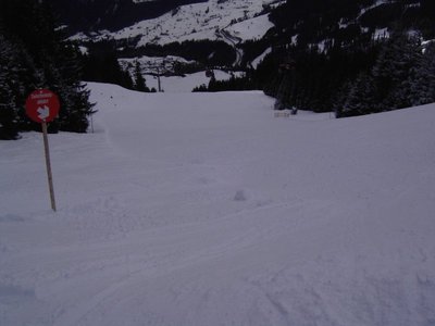 Piste "Zwischenholz" mit Beschneiung